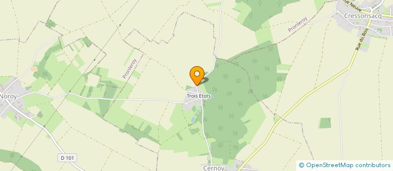 localisation de l'entreprise CAP'DHM  CERNOY