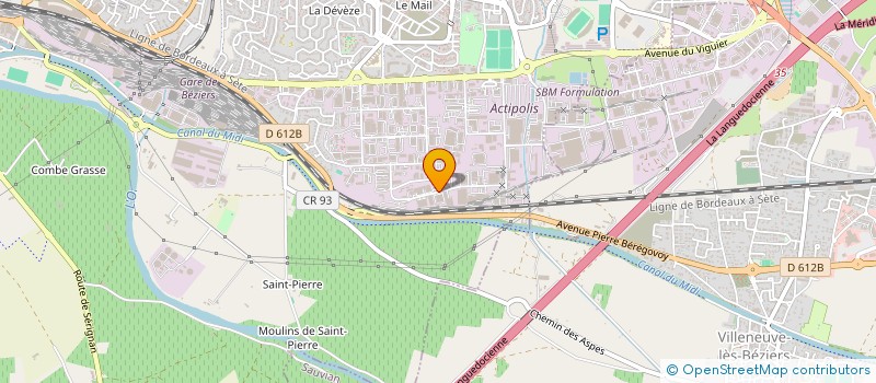 localisation de l'entreprise CAP EAU à BEZIERS