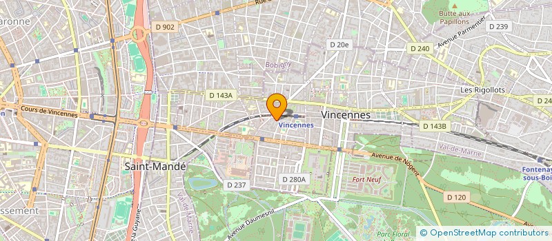 localisation de l'entreprise CAP ELA à VINCENNES