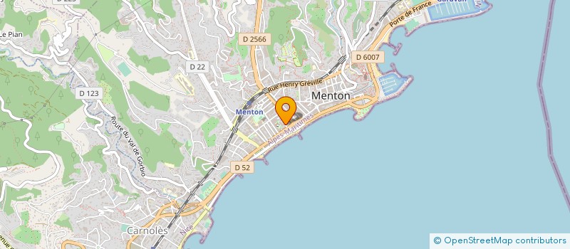 localisation de l'entreprise CAP ELEC - ELECTRICITE GENERALE à MENTON