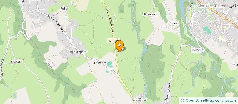 localisation de l'entreprise CAP ENERGIE MONTLUCON à VILLEBRET