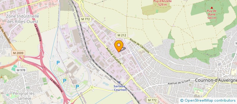localisation de l'entreprise CAP ENERGIES à COURNON-D'AUVERGNE