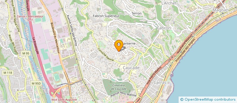localisation de l'entreprise CAP ENFANCE à NICE