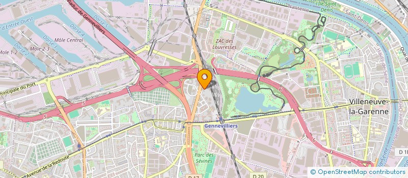 localisation de l'entreprise CAP ENFANTS à GENNEVILLIERS