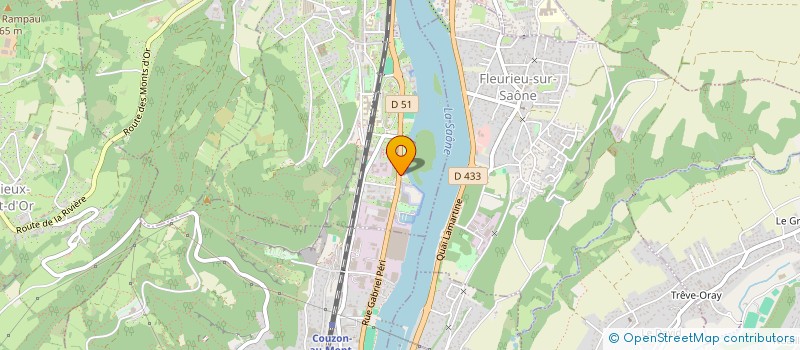 localisation de l'entreprise CAP-ESCALES  ALBIGNY-SUR-SAONE