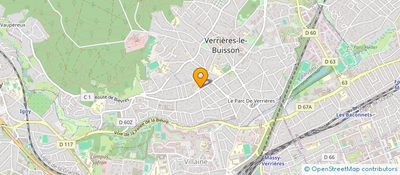 localisation de l'entreprise CAP'ESCRIME à VERRIERES-LE-BUISSON