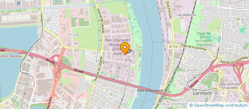 localisation de l'entreprise CAP EST à BORDEAUX