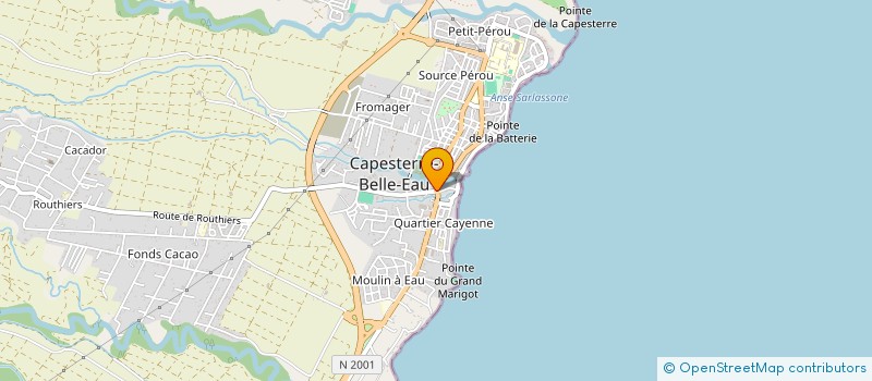 localisation de l'entreprise CAP'EST D'LICES à CAPESTERRE-BELLE-EAU