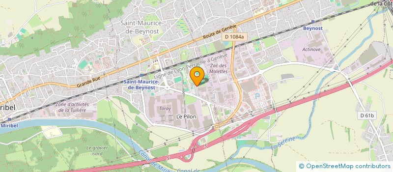 localisation de l'entreprise CAP EST PARTICIPATIONS à SAINT-MAURICE-DE-BEYNOST