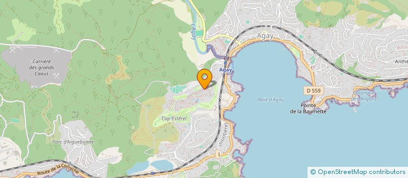 localisation de l'entreprise CAP ESTEREL FITNESS  SAINT-RAPHAEL