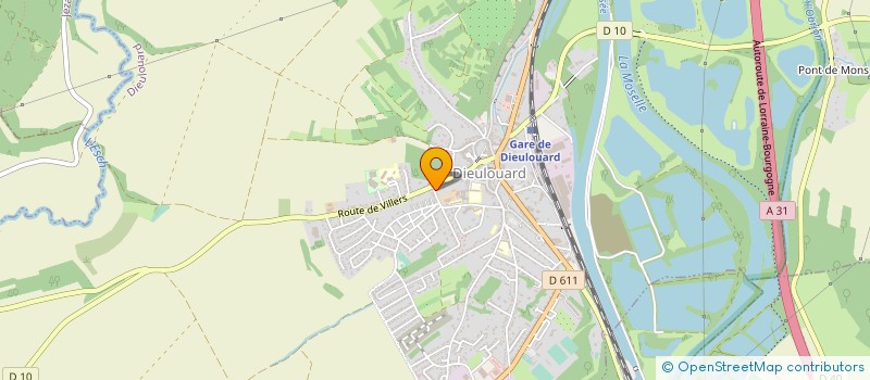 localisation de l'entreprise CAP ET STAN MEDICAL à DIEULOUARD