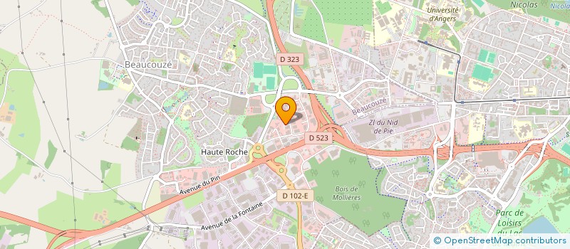localisation de l'entreprise CAP EVASION à BEAUCOUZE