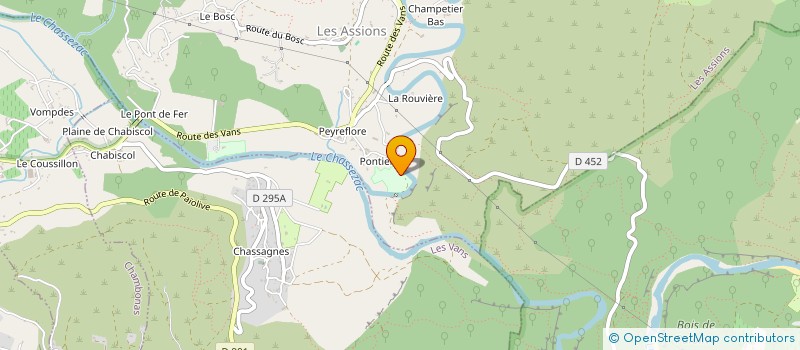 localisation de l'entreprise CAP EVASION  LES ASSIONS