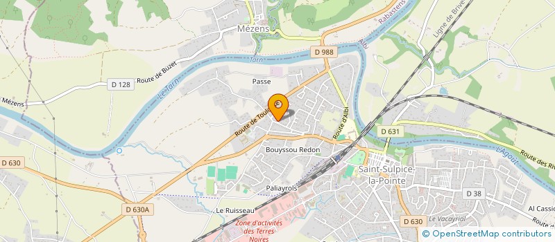localisation de l'entreprise CAP EVENEMENTS à SAINT-SULPICE-LA-POINTE