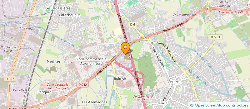 localisation de l'entreprise CAP EVENTS ORGANISATION  VEDENE