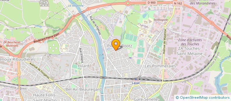 localisation de l'entreprise CAP EVOLUTION à LAVAL
