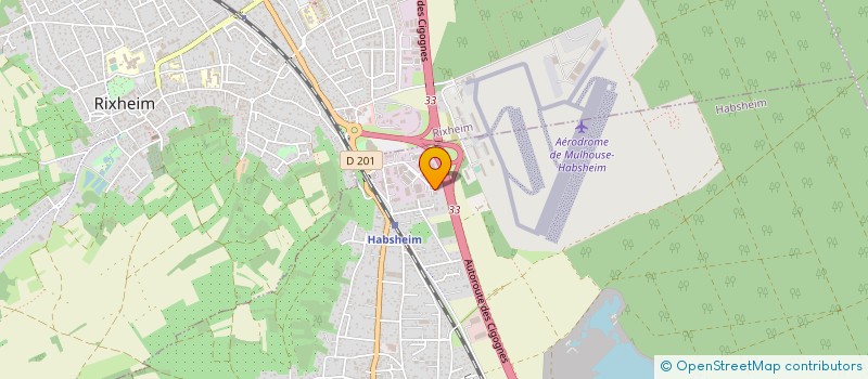 localisation de l'entreprise CAP'EX  HABSHEIM