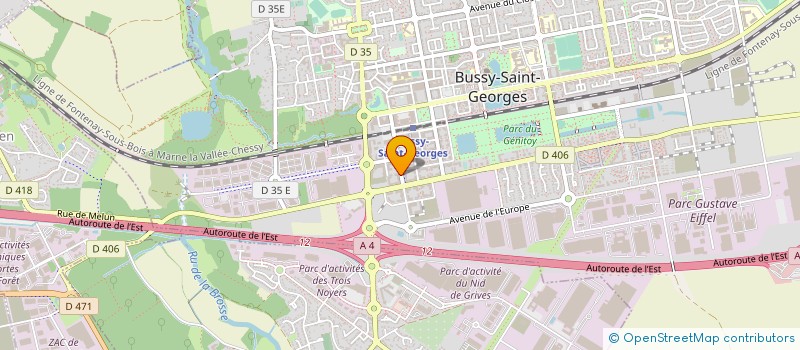 localisation de l'entreprise CAP EXCELLENCE à BUSSY-SAINT-GEORGES