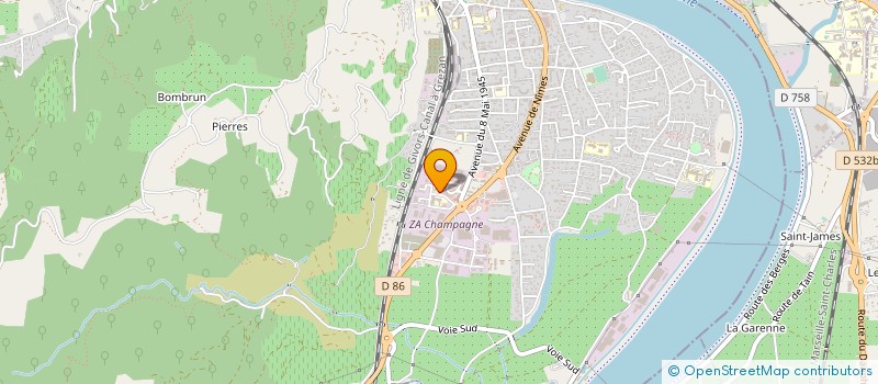 localisation de l'entreprise CAP EXPERT à TOURNON-SUR-RHONE