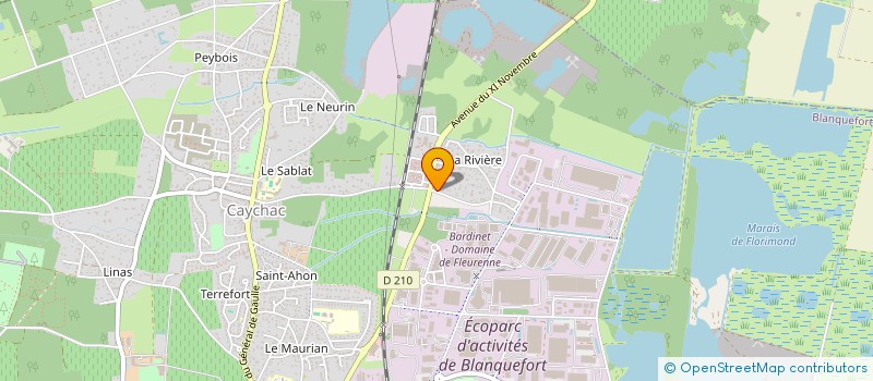 localisation de l'entreprise CAP EXPERTISES à BLANQUEFORT