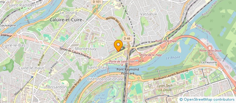 localisation de l'entreprise CAP EXPRESS  CALUIRE-ET-CUIRE