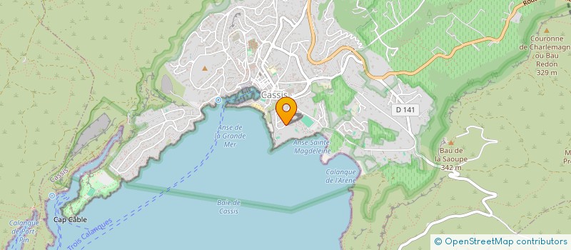 localisation de l'entreprise CAP FACE-SUD  CASSIS