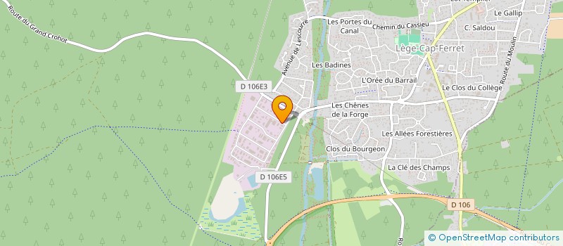 localisation de l'entreprise CAP-FERRET TRANSFERTS  LEGE-CAP-FERRET