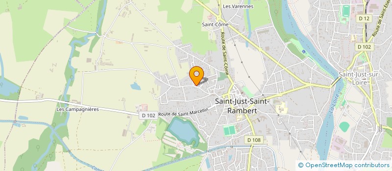 localisation de l'entreprise CAP FILTRES à SAINT-JUST-SAINT-RAMBERT