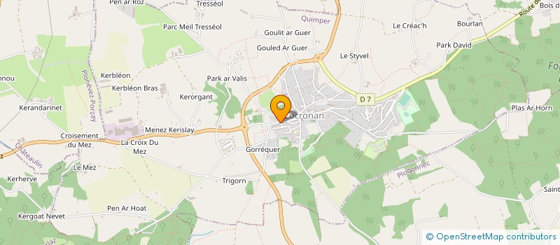 localisation de l'entreprise CAP FINISTERE 3  LOCRONAN