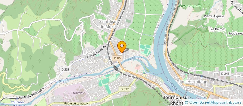 localisation de l'entreprise CAP FITNESS 07 à SAINT-JEAN-DE-MUZOLS