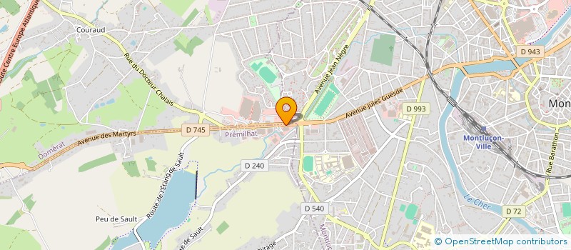 localisation de l'entreprise CAP FORM à PREMILHAT