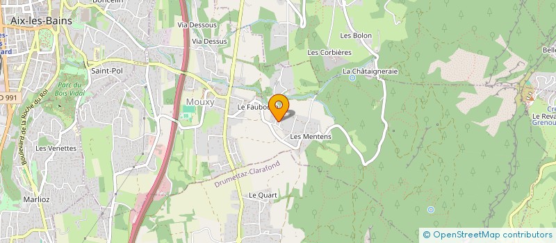 localisation de l'entreprise CAP'FORM  MOUXY