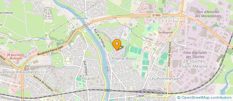 localisation de l'entreprise CAP FORM REALISATION à LAVAL