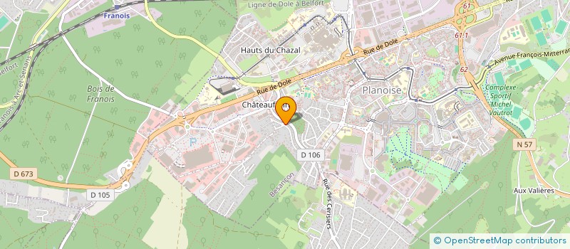 localisation de l'entreprise CAP FORMATION 25  BESANCON