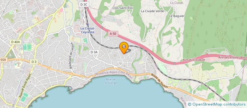 localisation de l'entreprise CAP FORMATION à LA CIOTAT