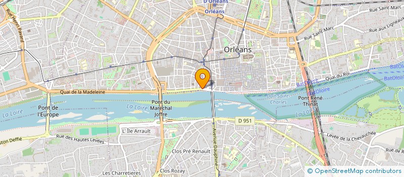 localisation de l'entreprise CAP FORMATION à ORLEANS