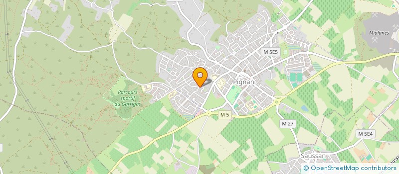 localisation de l'entreprise CAP FORMATION à PIGNAN