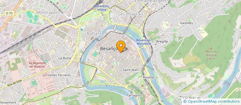localisation de l'entreprise CAP FORMATION SECTEUR PUBLIC  BESANCON