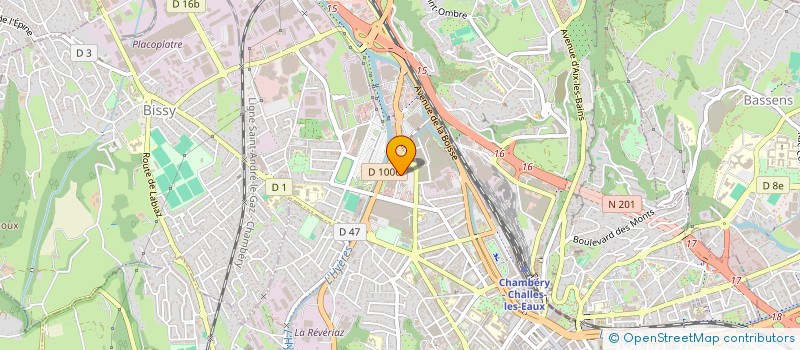 localisation de l'entreprise CAP FORME GYM CLUB à CHAMBERY