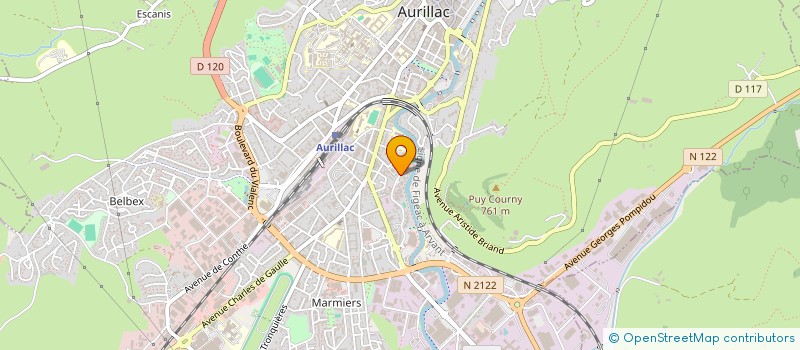 localisation de l'entreprise CAP FORME UFOLEP à AURILLAC