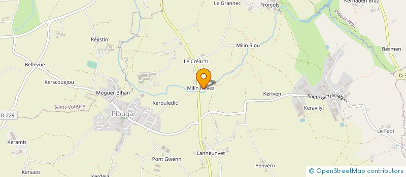 localisation de l'entreprise CAP FRAICHEUR à PLOUZEVEDE