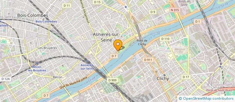 localisation de l'entreprise CAP FRANCE à ASNIERES-SUR-SEINE