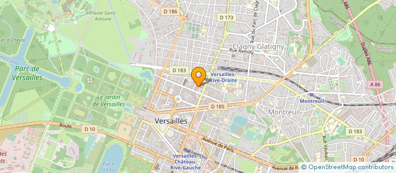 localisation de l'entreprise CAP FRUITS & NUTS à VERSAILLES