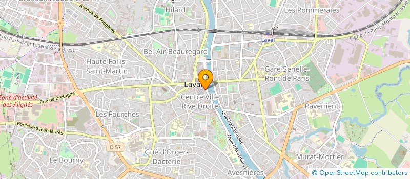 localisation de l'entreprise CAP G.E. 2005 à LAVAL