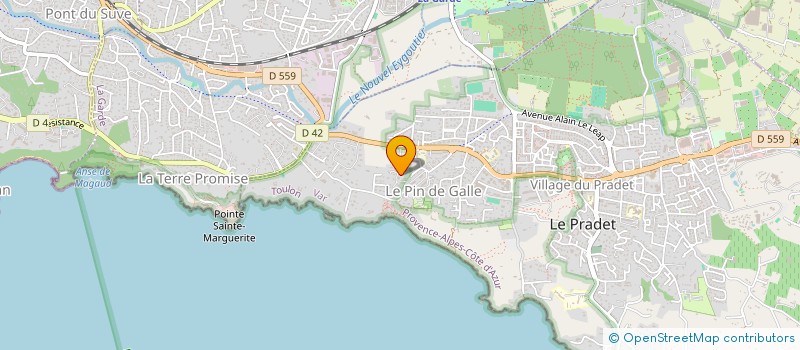 localisation de l'entreprise CAP GARONNE ORGANISATION CGO à LE PRADET