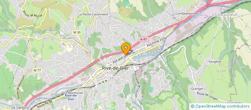 localisation de l'entreprise CAP GEOMETRE EXPERT à RIVE-DE-GIER