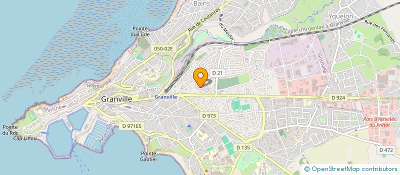 localisation de l'entreprise CAP GL  GRANVILLE