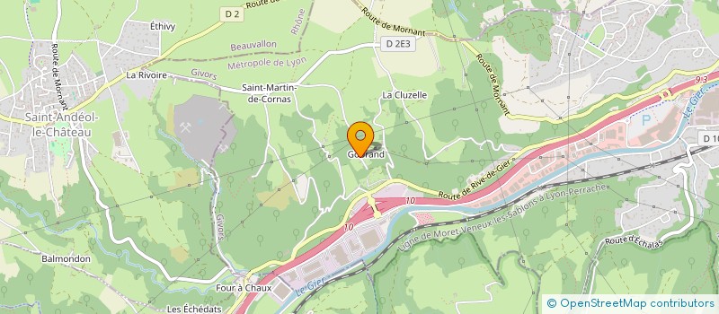 localisation de l'entreprise CAP & GO  GIVORS