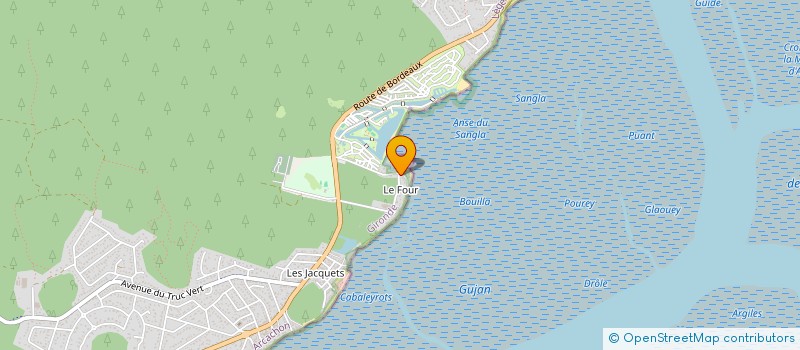 localisation de l'entreprise CAP GOLF  LEGE-CAP-FERRET