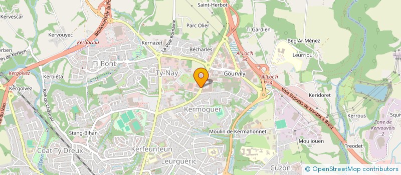 localisation de l'entreprise CAP GOURVILY à QUIMPER